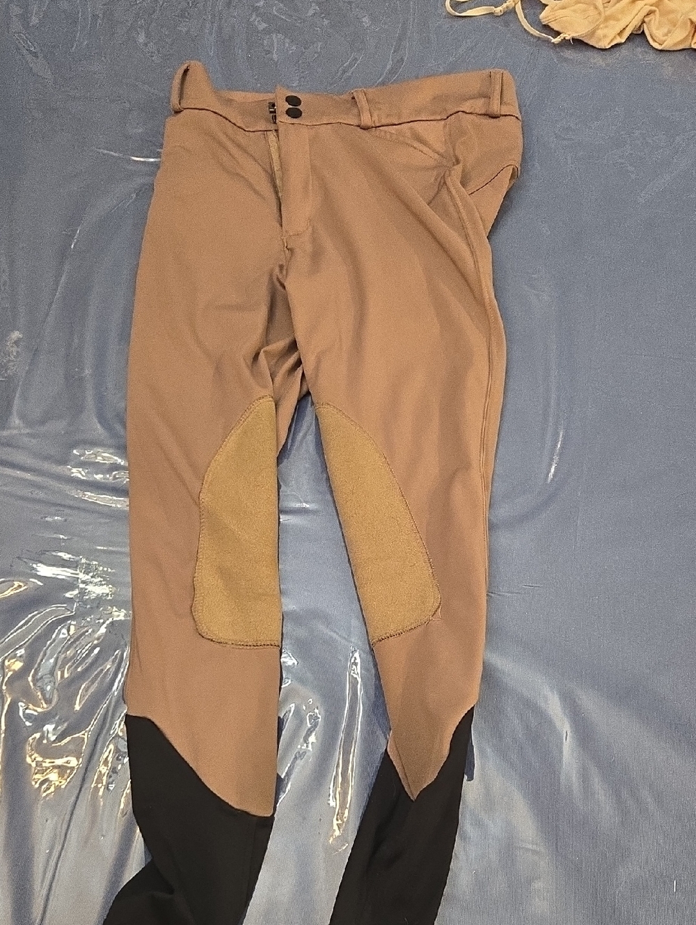 Men's Tan Equestrian Breeches - Classic Riding Tights